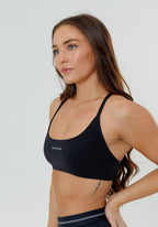 Recstretch™ Limitless Crossback Sports Bra Black Sports Bras Paragon Fitwear 