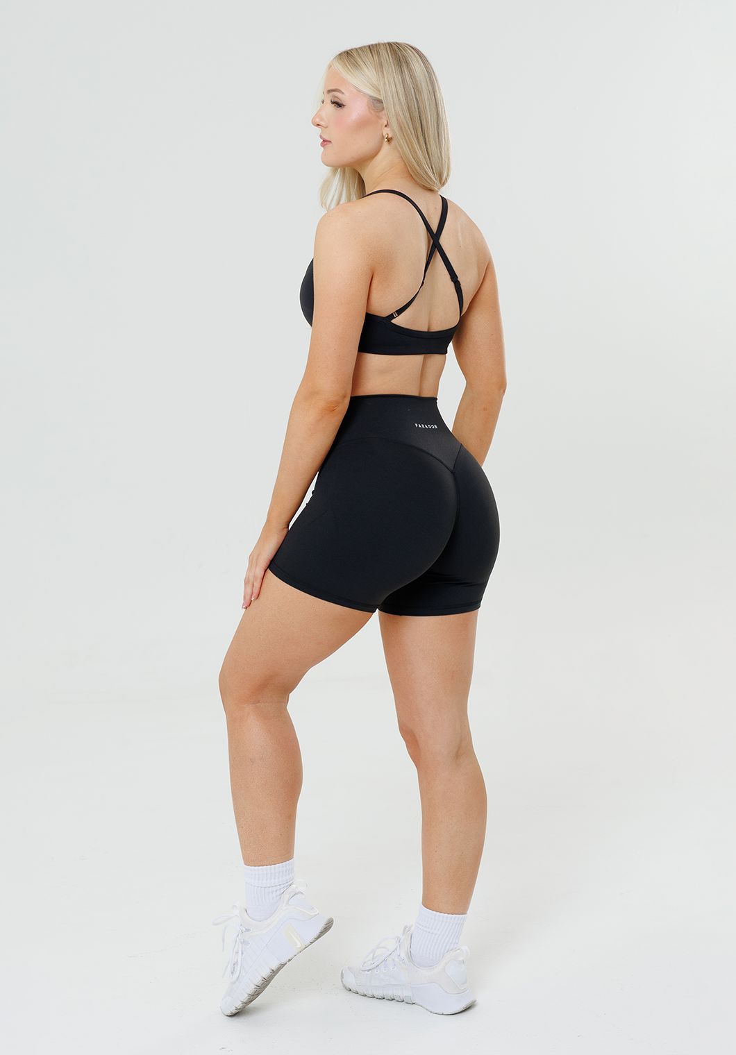 RecStretch Original High-Rise Sculptseam® Plus Short 5” Black Shorts Paragon Fitwear 