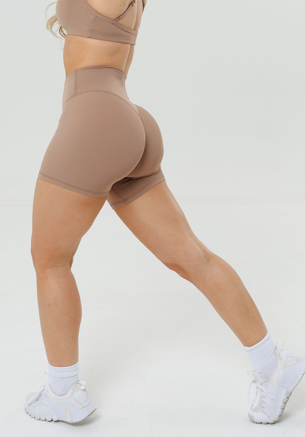 RecStretch™ Original High-Rise Sculptseam® Plus Short 5” Tan Line Shorts Paragon Fitwear 