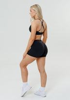 RecStretch™ Original Low-Rise Sculptseam® Plus Short 4” Black Shorts Paragon Fitwear 