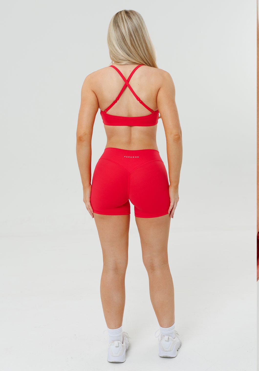 RecStretch™ Original Low-Rise Sculptseam® Plus Short 4” Fruit Punch Shorts Paragon Fitwear 