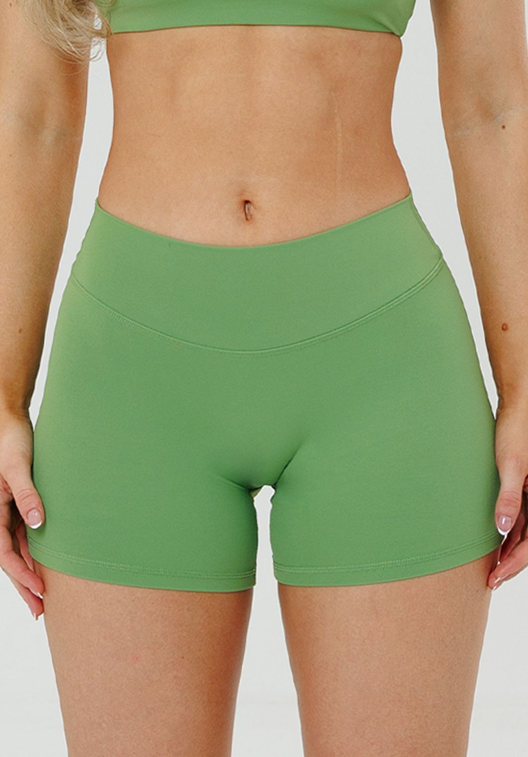 RecStretch™ Original Low-Rise Sculptseam® Plus Short 4” Kiwi Shorts Paragon Fitwear 