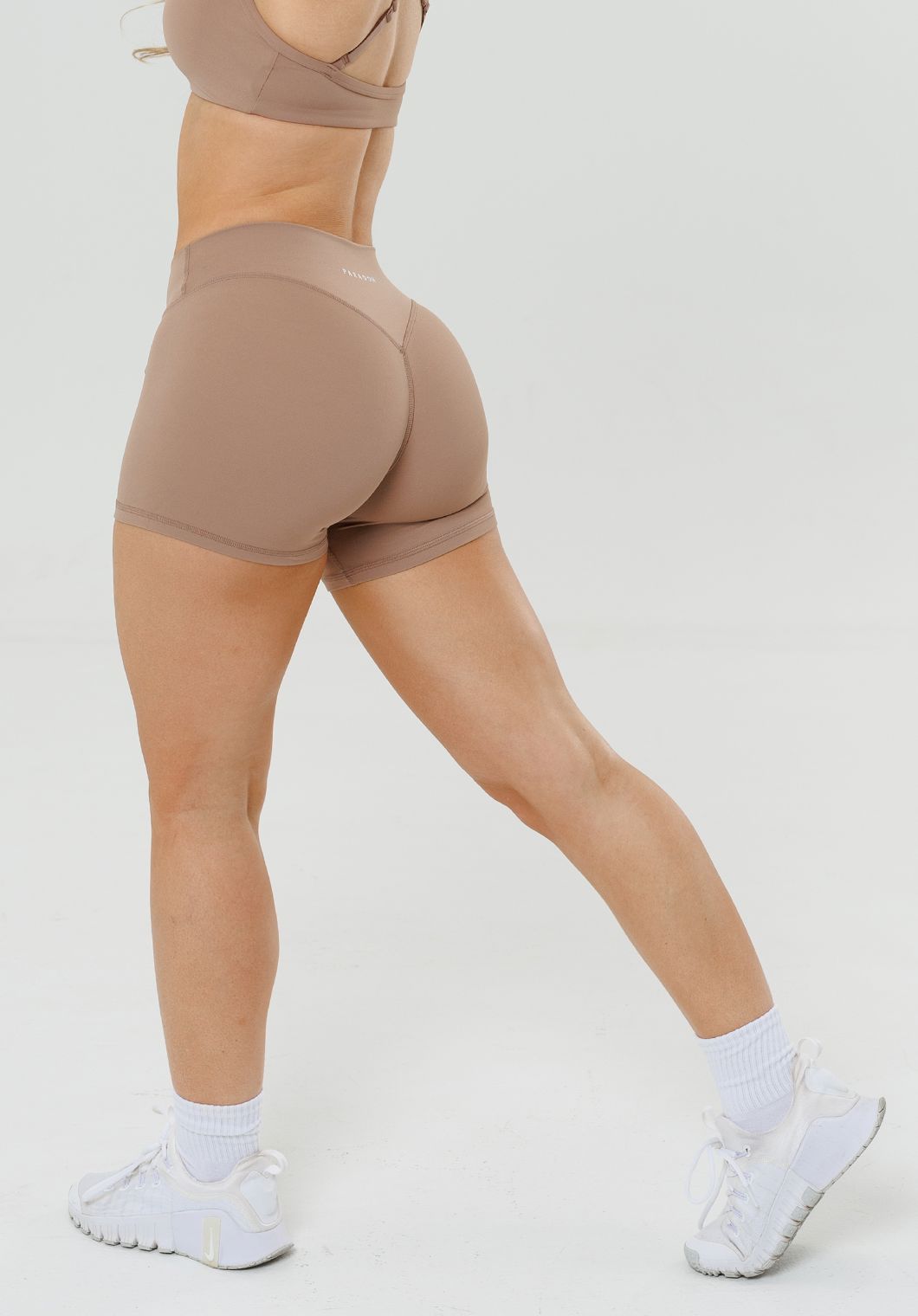 RecStretch™ Original Low-Rise Sculptseam® Plus Short 4” Tan Line Shorts Paragon Fitwear 