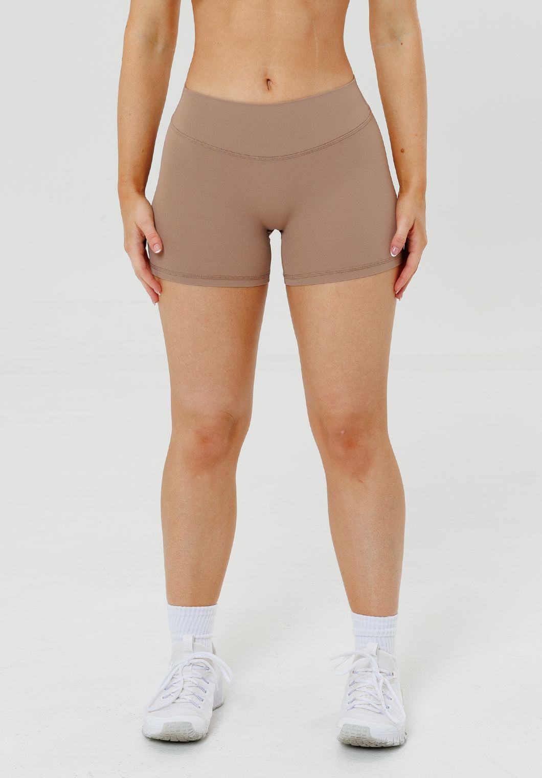 RecStretch™ Original Low-Rise Sculptseam® Plus Short 4” Tan Line Shorts Paragon Fitwear 
