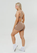 RecStretch™ Original Low-Rise Sculptseam® Plus Short 4” Tan Line Shorts Paragon Fitwear 