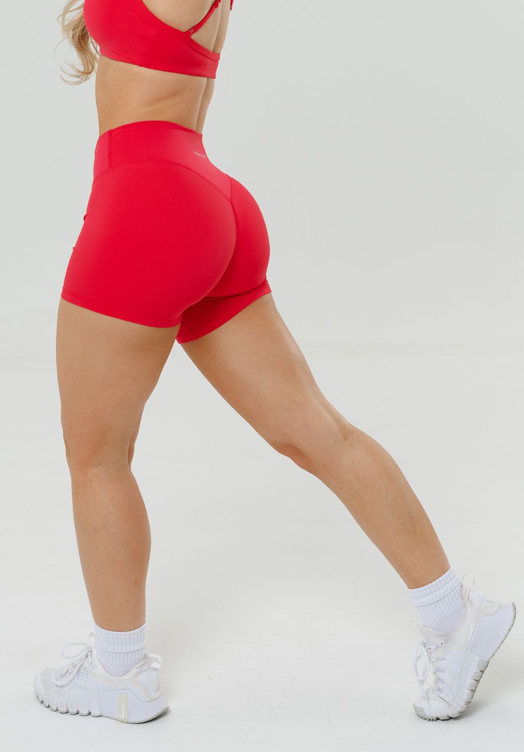 RecStretch™ Original Mid-Rise Sculptseam® Plus Short 4” Fruit Punch Shorts Paragon Fitwear 