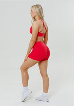 RecStretch™ Original Mid-Rise Sculptseam® Plus Short 4” Fruit Punch Shorts Paragon Fitwear 