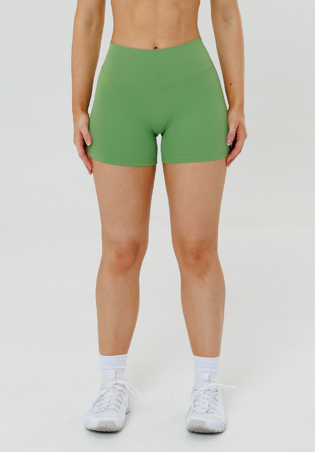 RecStretch™ Original Mid-Rise Sculptseam® Plus Short 4” Kiwi Shorts Paragon Fitwear 