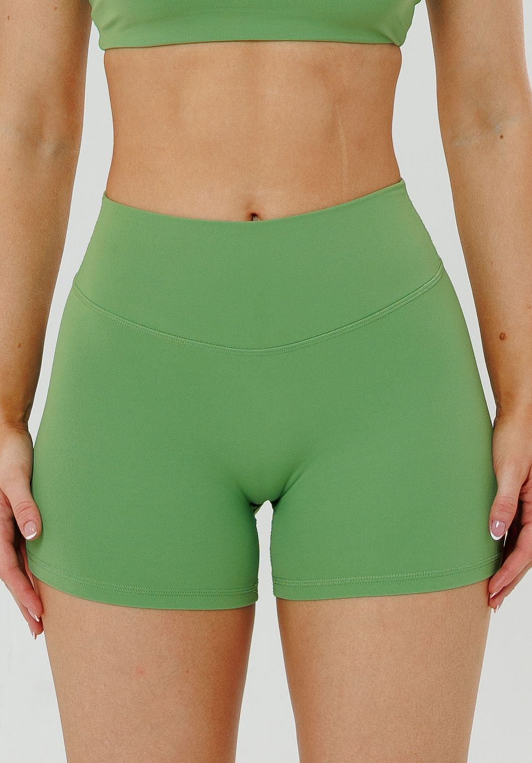 RecStretch™ Original Mid-Rise Sculptseam® Plus Short 4” Kiwi Shorts Paragon Fitwear 