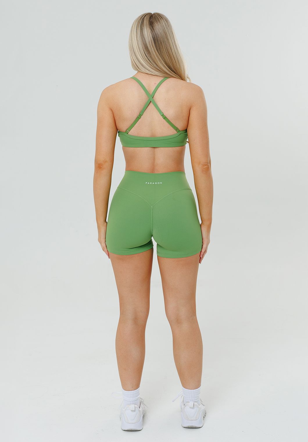 RecStretch™ Original Mid-Rise Sculptseam® Plus Short 4” Kiwi Shorts Paragon Fitwear 
