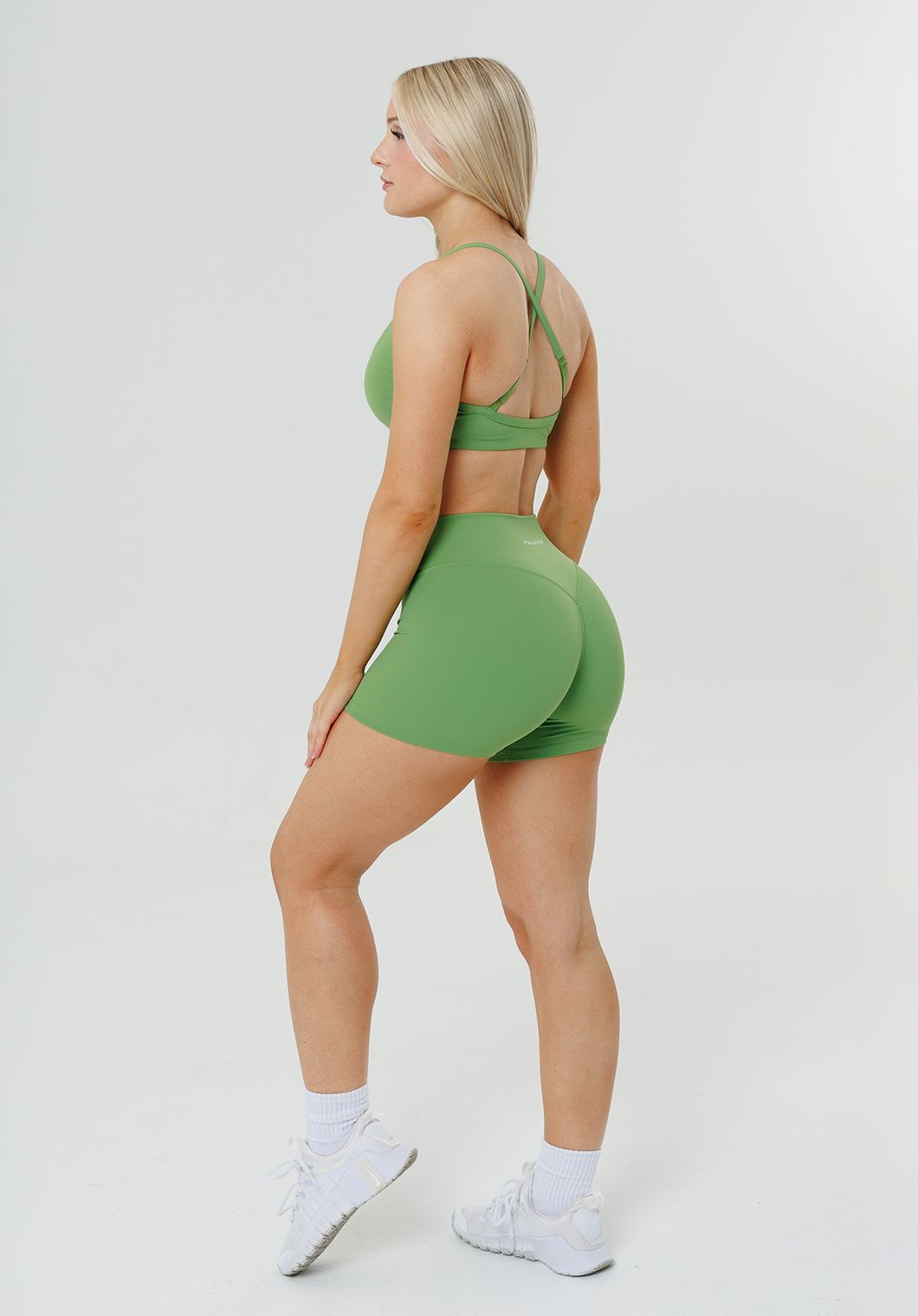 RecStretch™ Original Mid-Rise Sculptseam® Plus Short 4” Kiwi Shorts Paragon Fitwear 