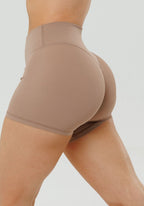 RecStretch™ Original Mid-Rise Sculptseam® Plus Short 4” Tan Line Shorts Paragon Fitwear 