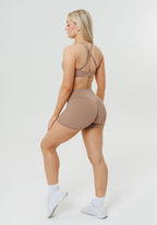 RecStretch™ Original Mid-Rise Sculptseam® Plus Short 4” Tan Line Shorts Paragon Fitwear 