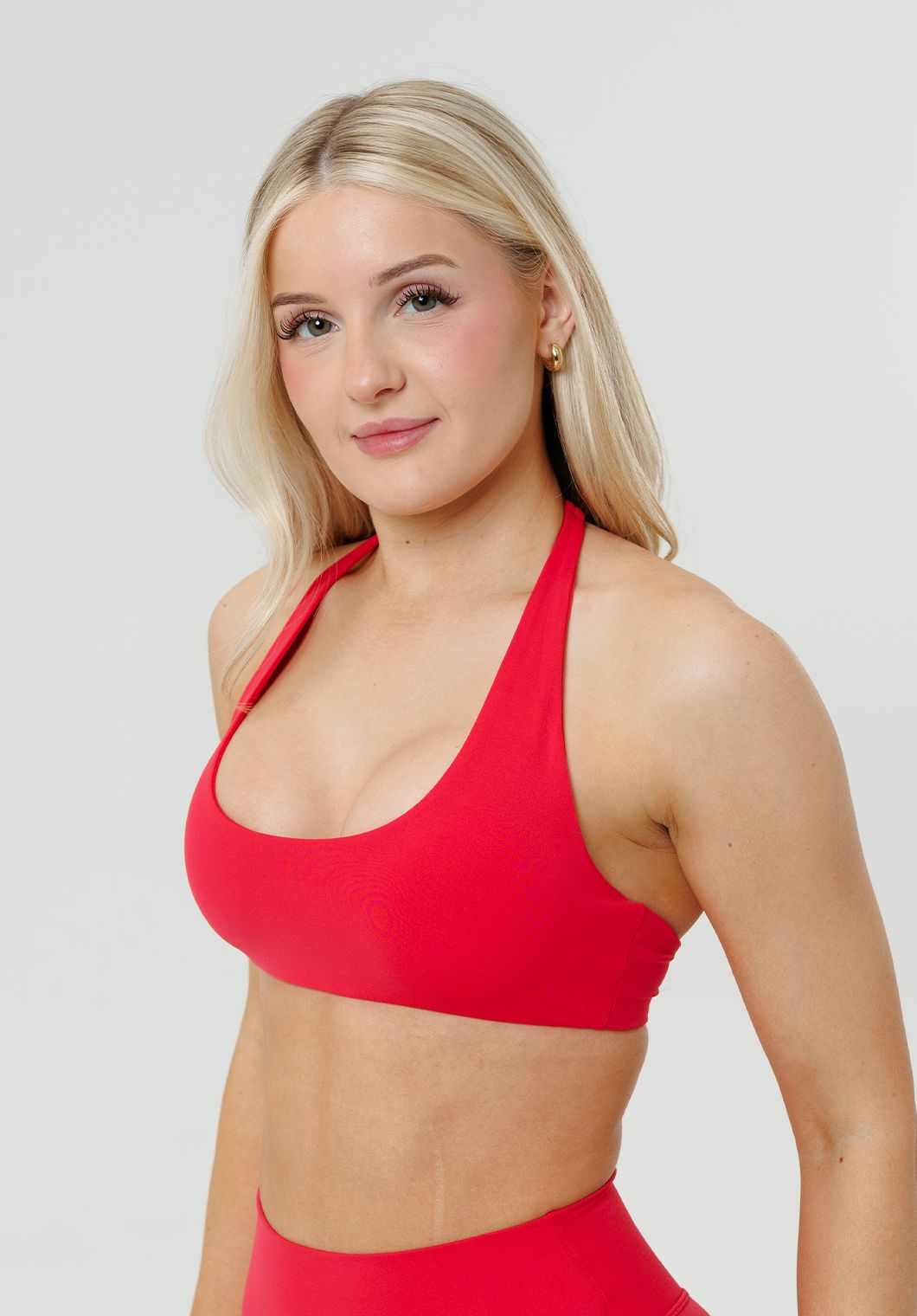 RecStretch™ Unbound Halter Sports Bra Fruit Punch Sports Bras Paragon Fitwear 