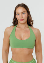 RecStretch™ Unbound Halter Sports Bra Kiwi Sports Bras Paragon Fitwear 