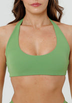 RecStretch™ Unbound Halter Sports Bra Kiwi Sports Bras Paragon Fitwear 