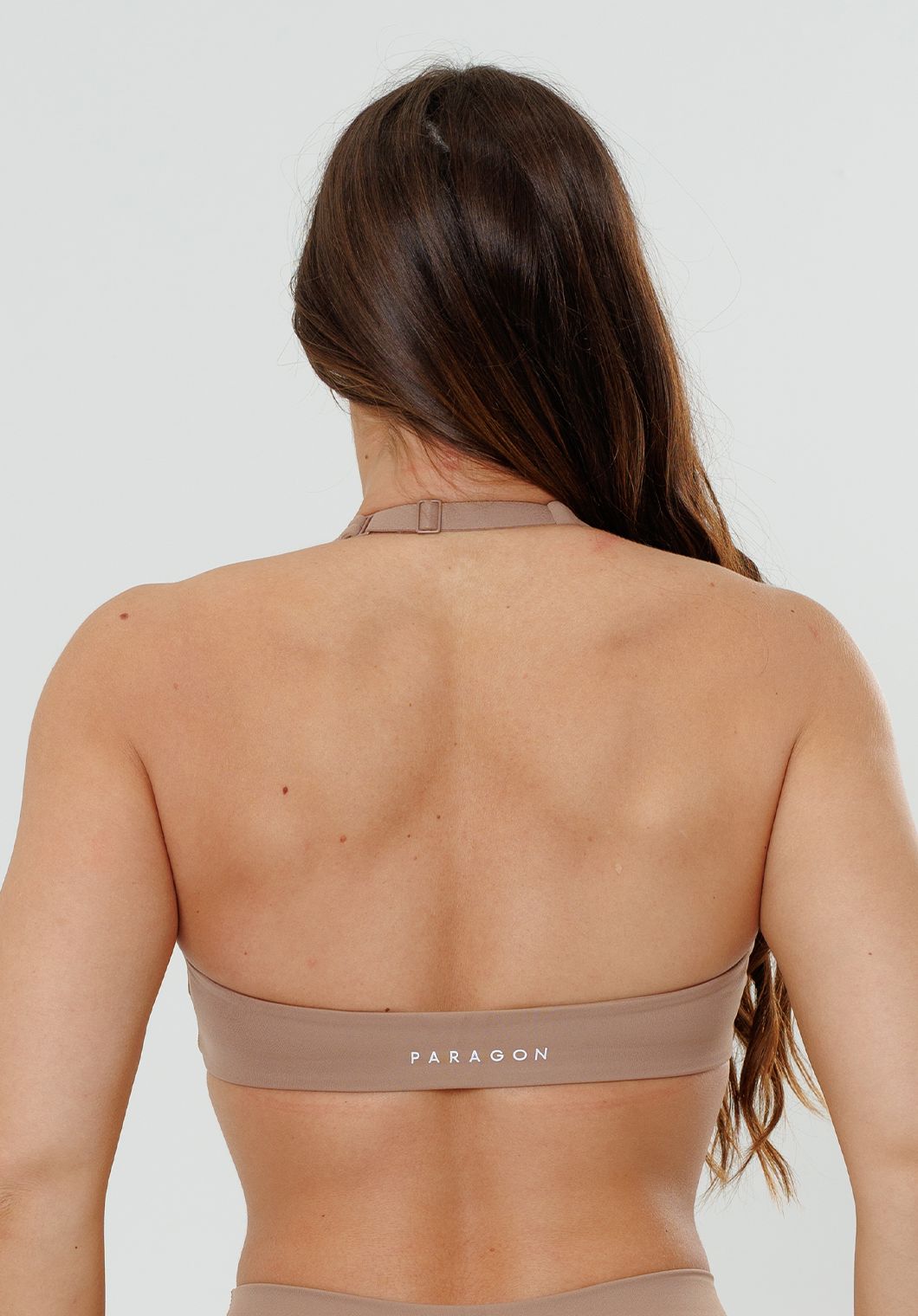 RecStretch™ Unbound Halter Sports Bra Tan Line Sports Bras Paragon Fitwear 