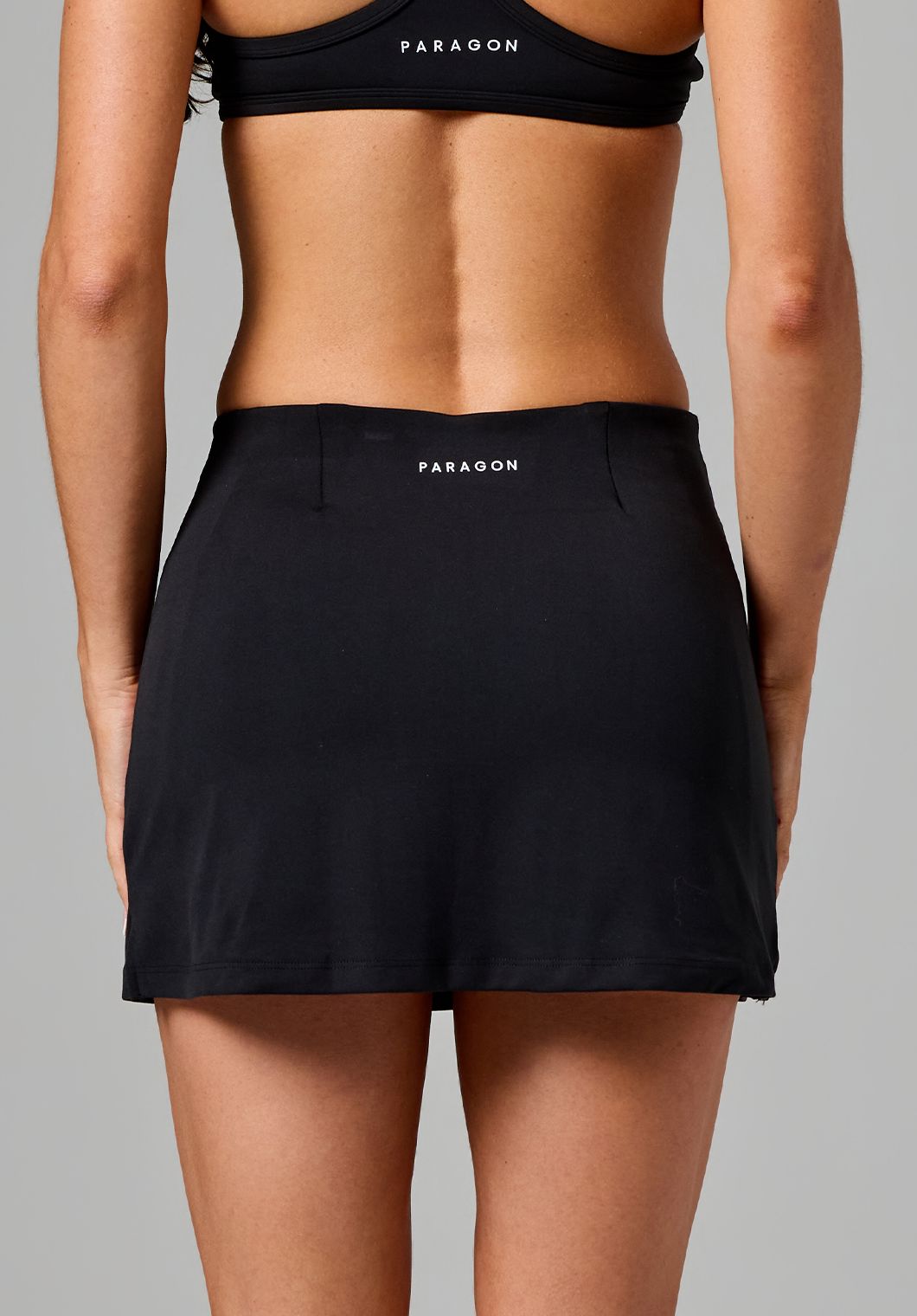 Reluna™ Ace Mid-Rise Mini Skort Black Shorts Paragon Fitwear 