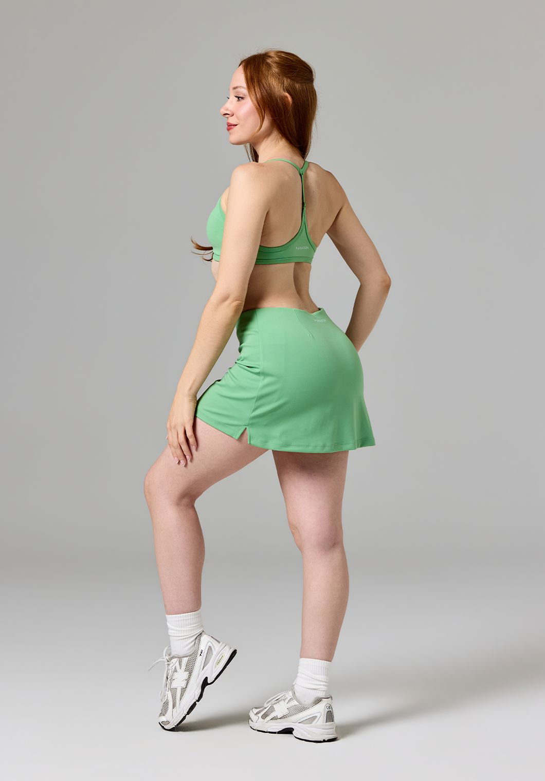 Reluna™ Ace Mid-Rise Mini Skort Matcha Shorts Paragon Fitwear 