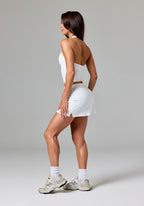 Reluna™ Ace Mid-Rise Mini Skort White Shorts Paragon Fitwear 