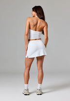 Reluna™ Ace Mid-Rise Mini Skort White Shorts Paragon Fitwear 