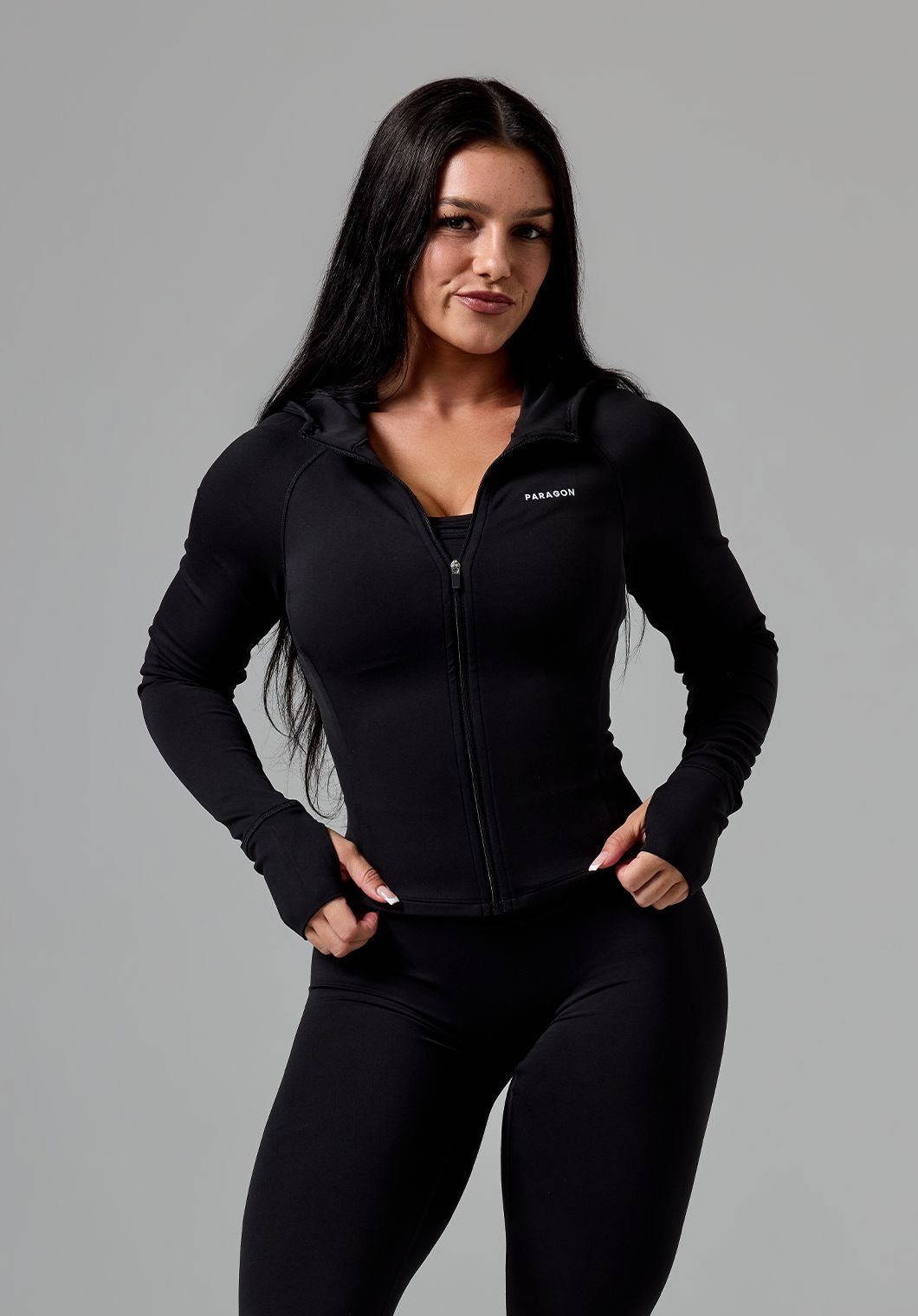 Reluna™ Contour Jacket Black Sports Bras Paragon Fitwear 