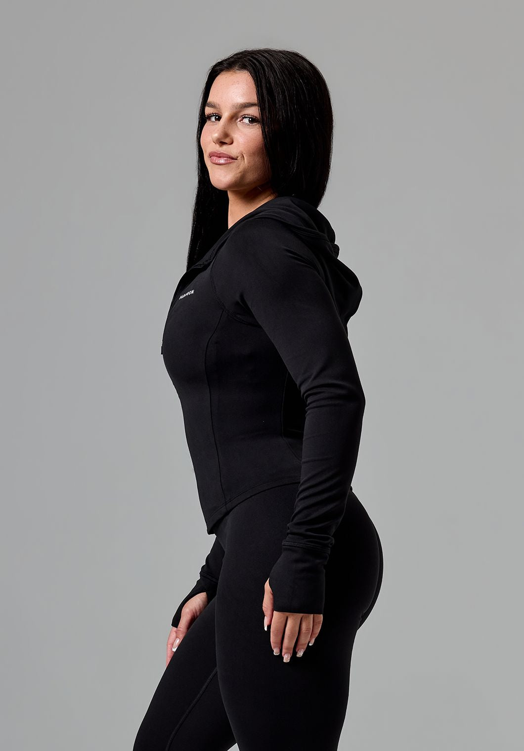 Reluna™ Contour Jacket Black Sports Bras Paragon Fitwear 