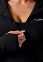 Reluna™ Contour Jacket Black Sports Bras Paragon Fitwear 