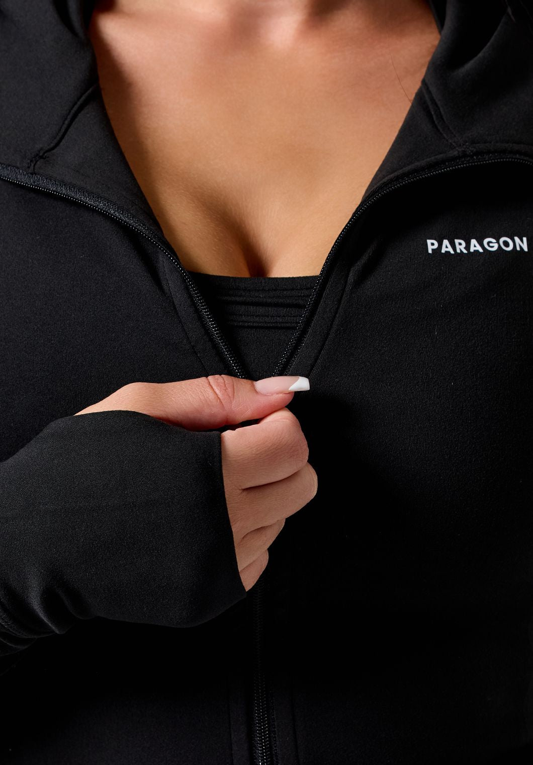Reluna™ Contour Jacket Black Sports Bras Paragon Fitwear 