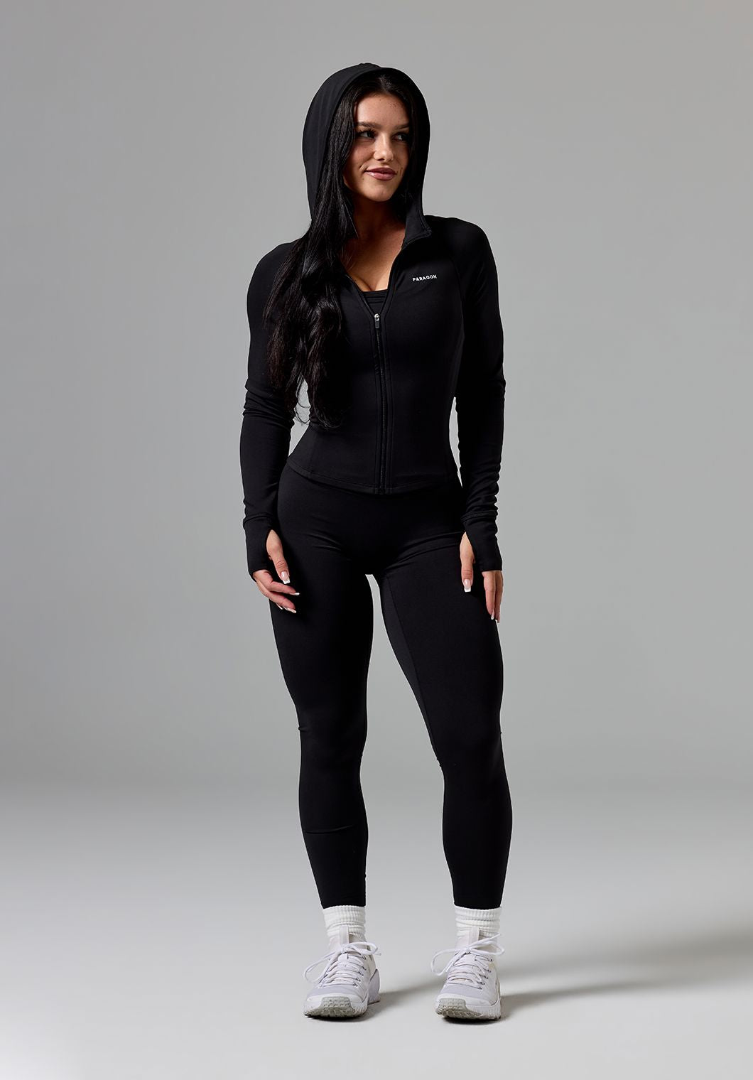 Reluna™ Contour Jacket Black Sports Bras Paragon Fitwear 