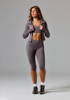 Reluna™ Contour Jacket Cement Sports Bras Paragon Fitwear 
