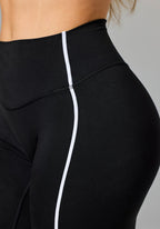 Reluna™ Contrast-Piping Sculptseam® Plus High-Rise Legging Black Leggings/Joggers Paragon Fitwear 