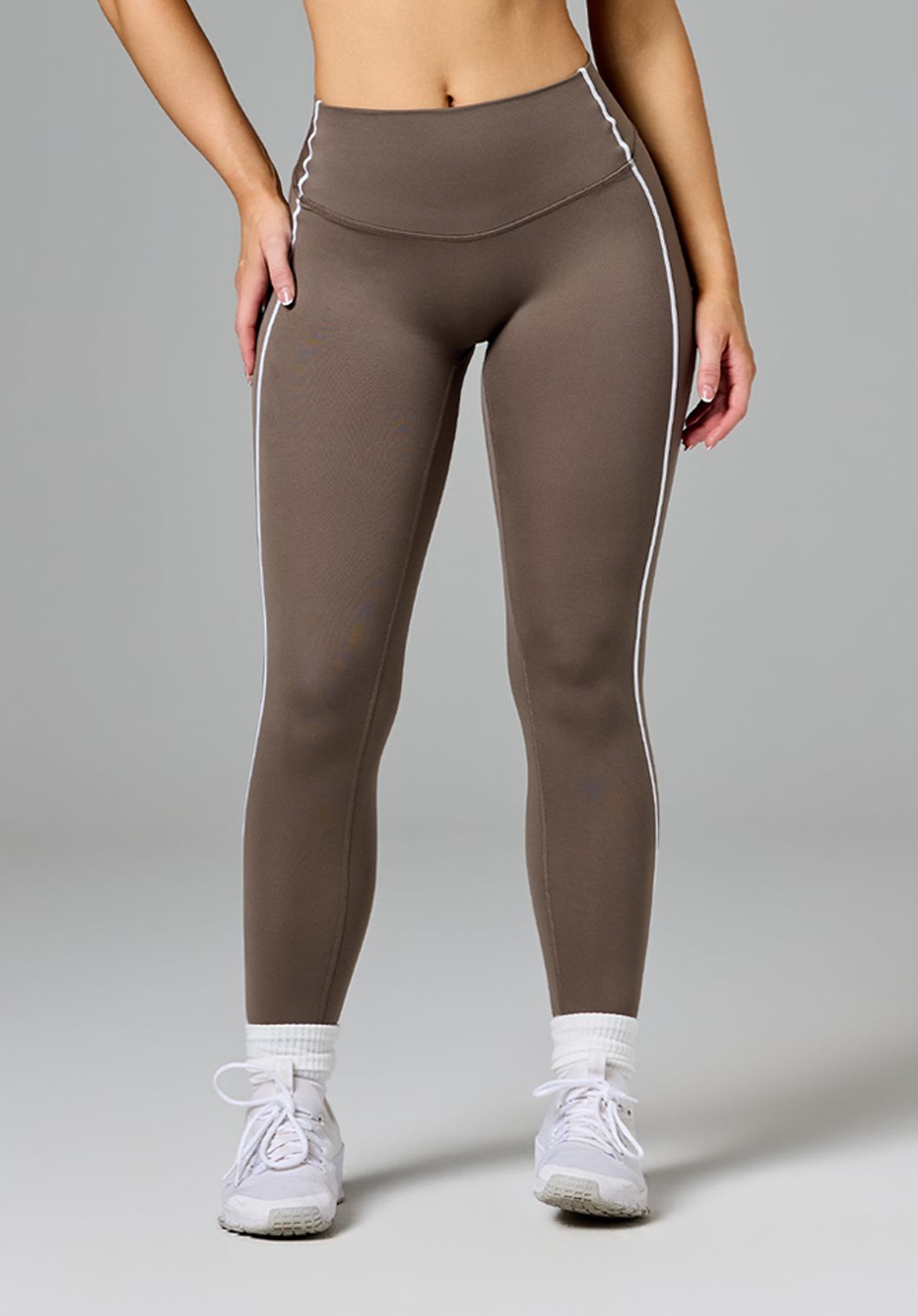 Reluna™ Contrast-Piping Sculptseam® Plus High-Rise Legging Thyme Leggings/Joggers Paragon Fitwear 