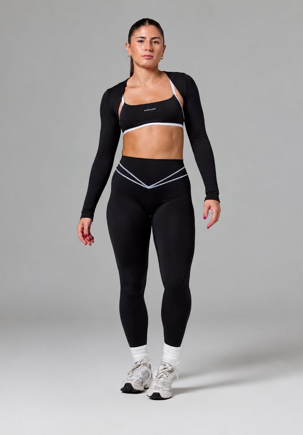Reluna™ Cropped Shrug Top Black Cropped Shrug Paragon Fitwear 
