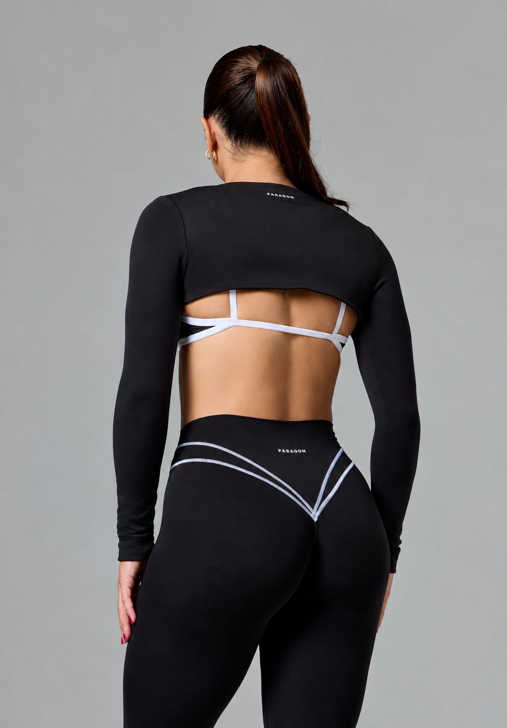 Reluna™ Cropped Shrug Top Black Cropped Shrug Paragon Fitwear 