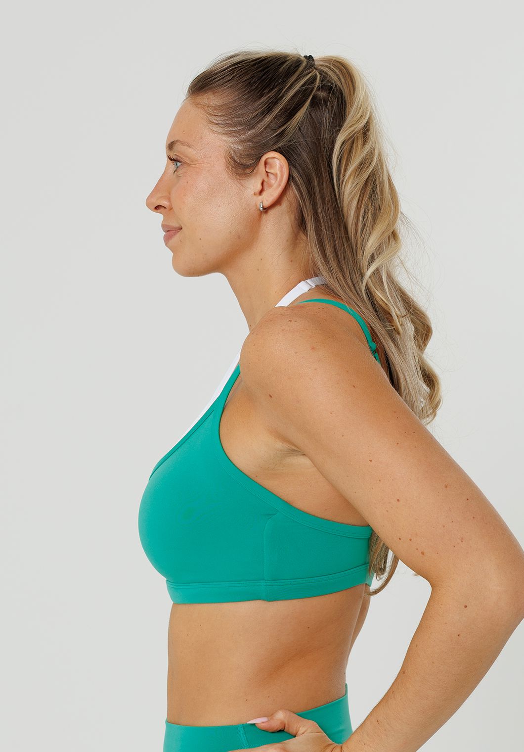Reluna™ Double-Layer Sports Bra Dark Mint Sports Bras Paragon Fitwear 