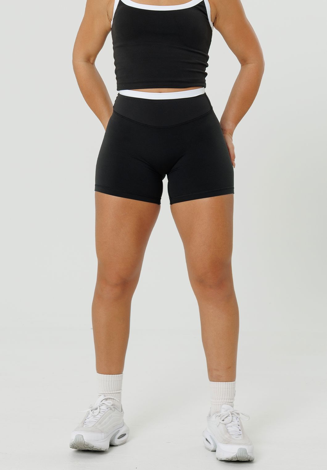 Reluna Double-Layer High-Rise Sculptseam® Plus Short 5" Black Leggings/Joggers Paragon Fitwear 
