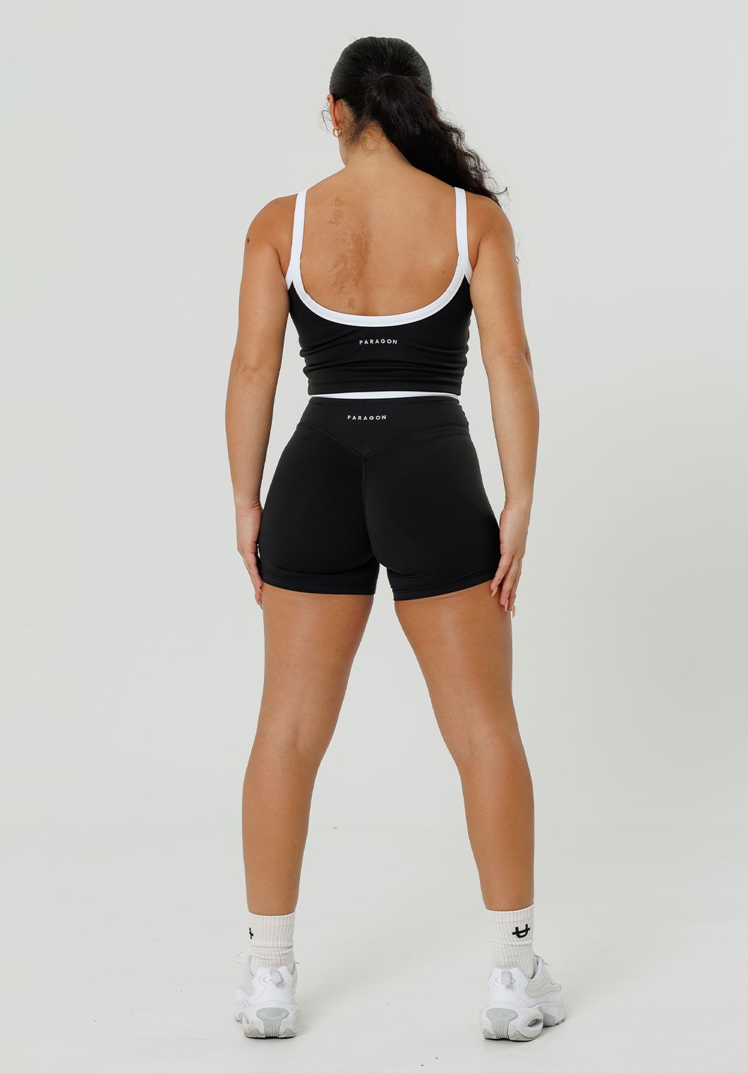 Reluna Double-Layer High-Rise Sculptseam® Plus Short 5" Black Leggings/Joggers Paragon Fitwear 
