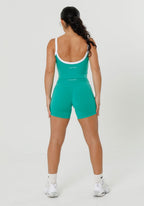 Reluna Double-Layer High-Rise Sculptseam® Plus Short 5" Dark Mint Leggings/Joggers Paragon Fitwear 