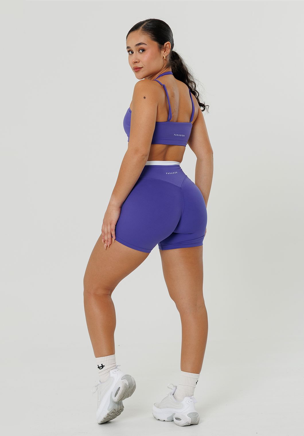 Reluna Double-Layer High-Rise Sculptseam® Plus Short 5" Electric Violet Leggings/Joggers Paragon Fitwear 