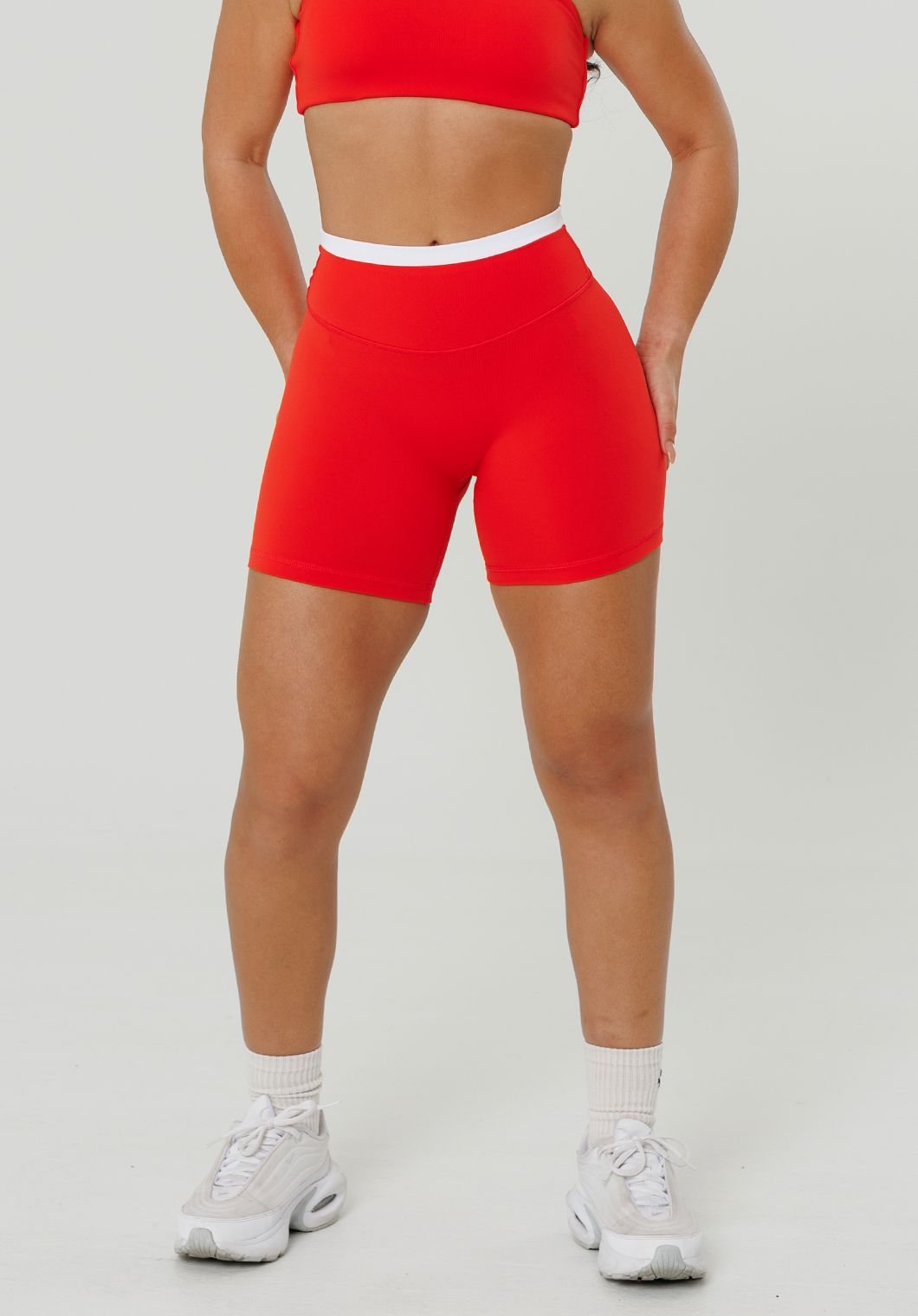 Reluna Double-Layer High-Rise Sculptseam® Plus Short 5" Strawberry Leggings/Joggers Paragon Fitwear 