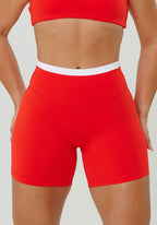 Reluna Double-Layer High-Rise Sculptseam® Plus Short 5" Strawberry Leggings/Joggers Paragon Fitwear 