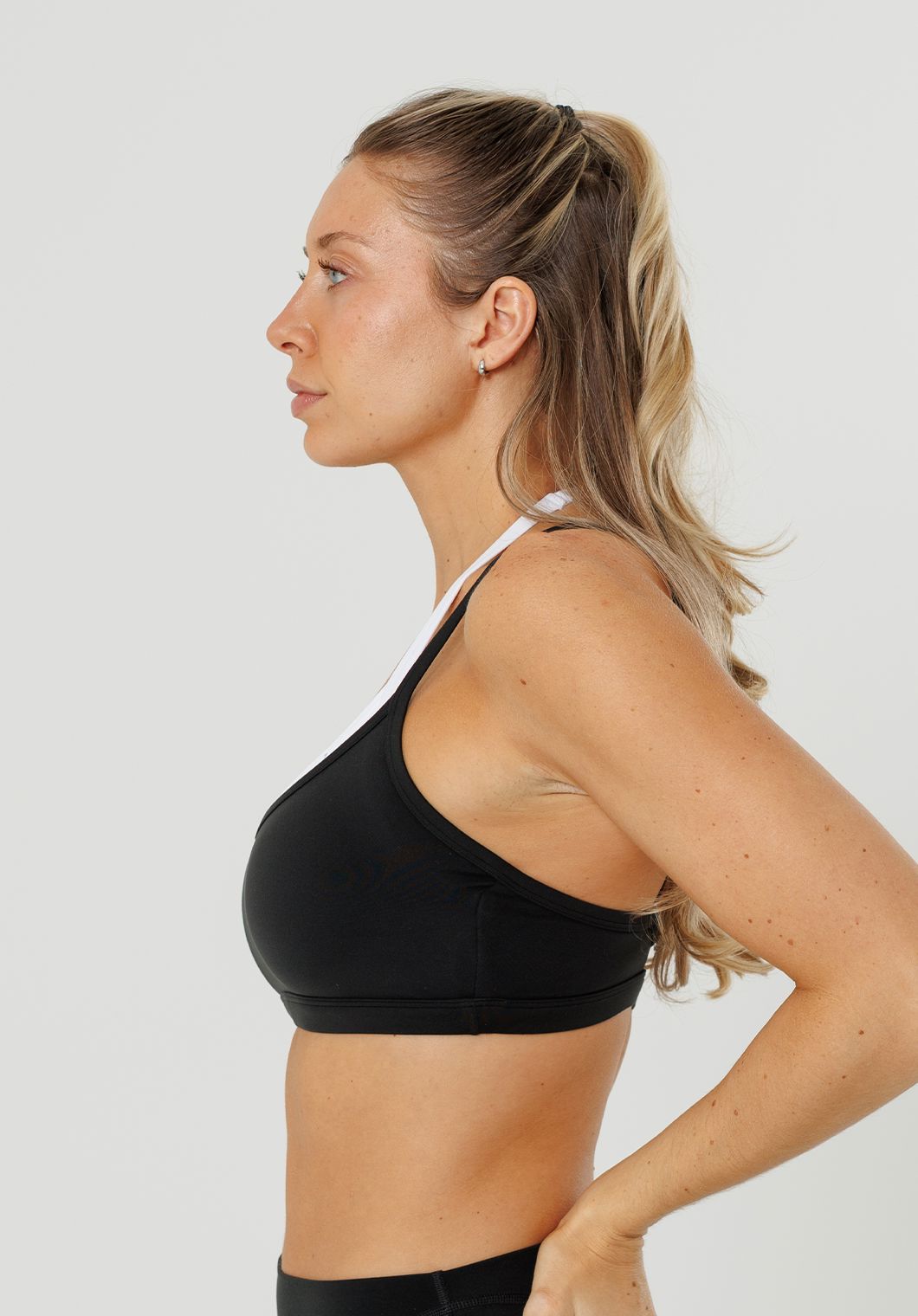 Reluna™ Double-Layer Sports Bra Black Sports Bras Paragon Fitwear 