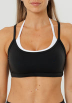 Reluna™ Double-Layer Sports Bra Black Sports Bras Paragon Fitwear 