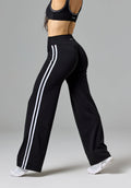 Reluna™ Double Stripe Sculptseam® Mid-Rise Straight Leg Pant Regular Black Straight Leg Pant Paragon Fitwear 