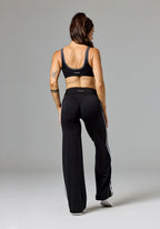 Reluna™ Double Stripe Sculptseam® Mid-Rise Straight Leg Pant Regular Black Straight Leg Pant Paragon Fitwear 