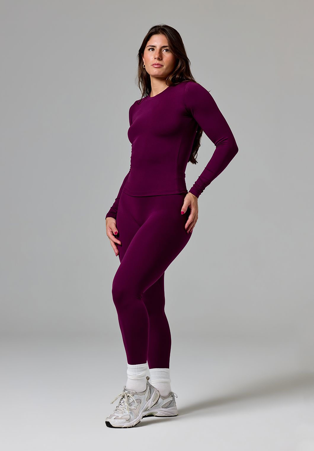Reluna™ Full Length Long Sleeve Top Velvet Tops/Tanks Paragon Fitwear 