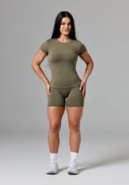 Reluna™ Full Length Short Sleeve Top Everglades Tops/Tanks Paragon Fitwear 