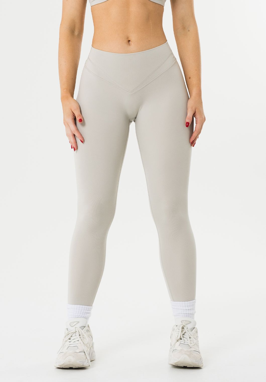 Reluna™ Icon High-Rise Sculptseam® Plus Legging Pearl Grey Leggings/Joggers Paragon Fitwear 
