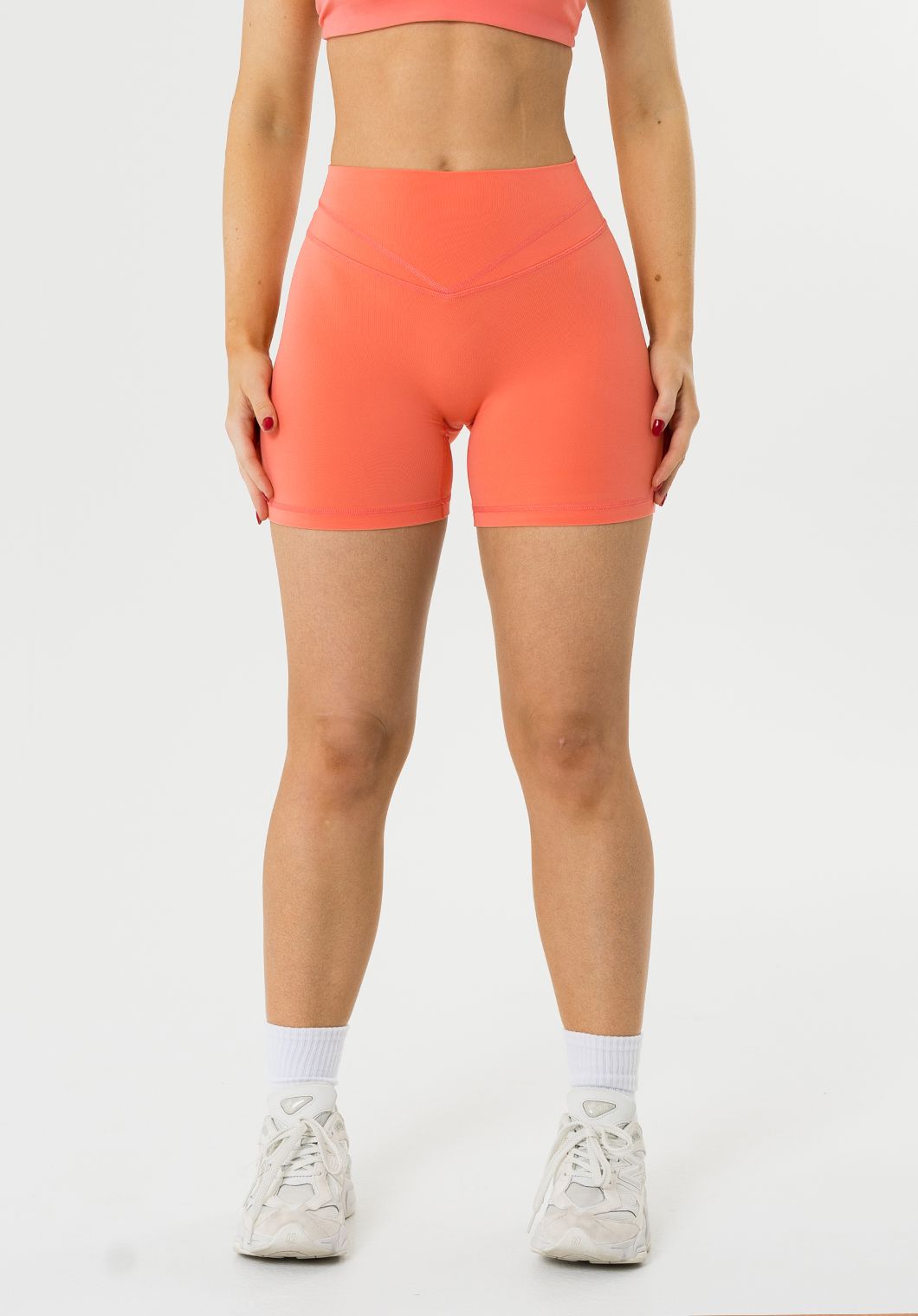 Reluna™ Icon High-Rise Sculptseam® Plus Short 5” Juicy Peach Shorts Paragon Fitwear 